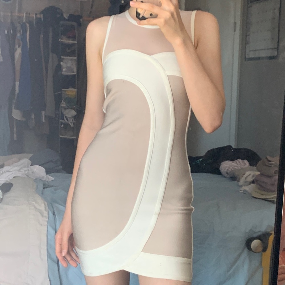 XS Pinkish Slim Dress